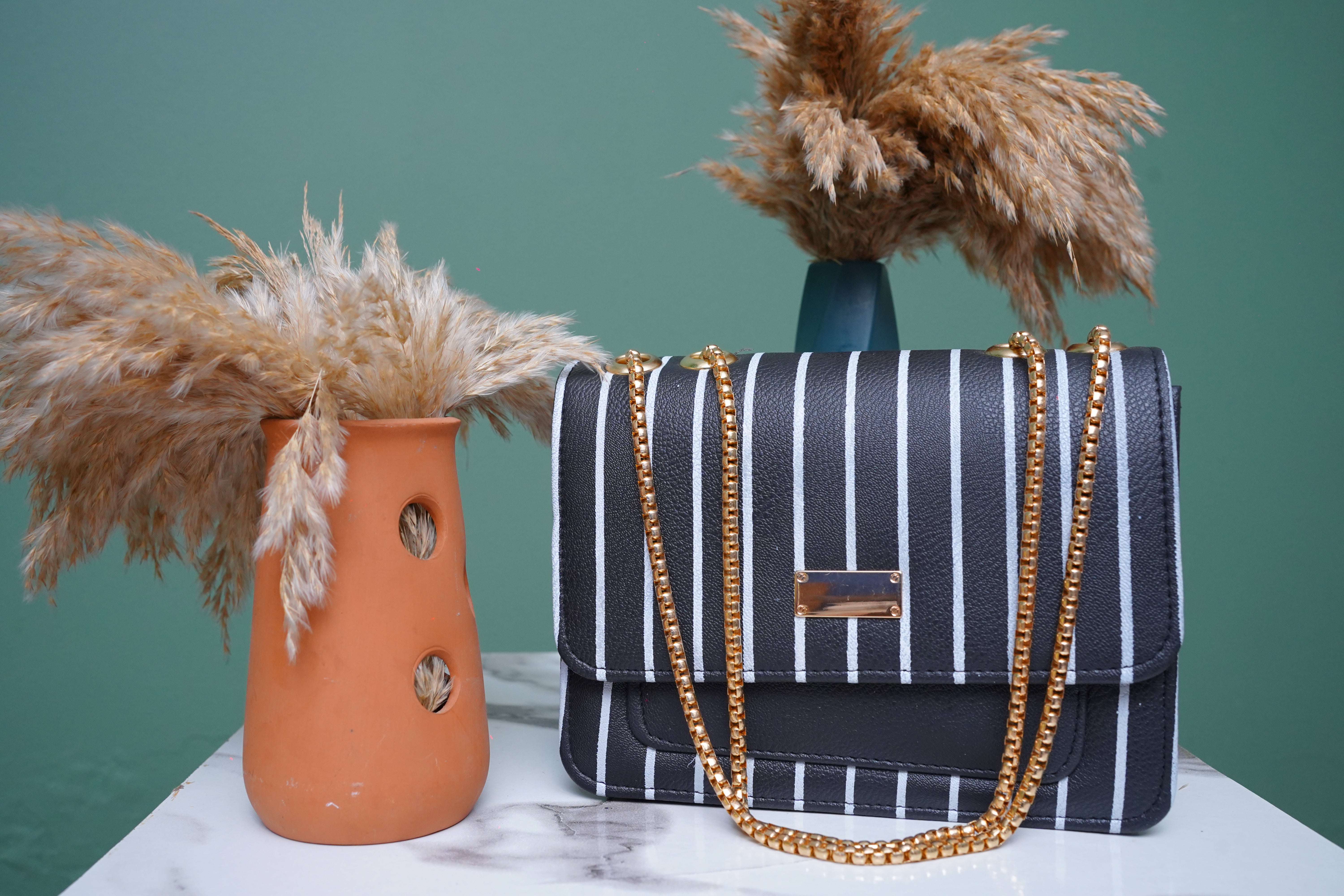 Black Lining Handbag