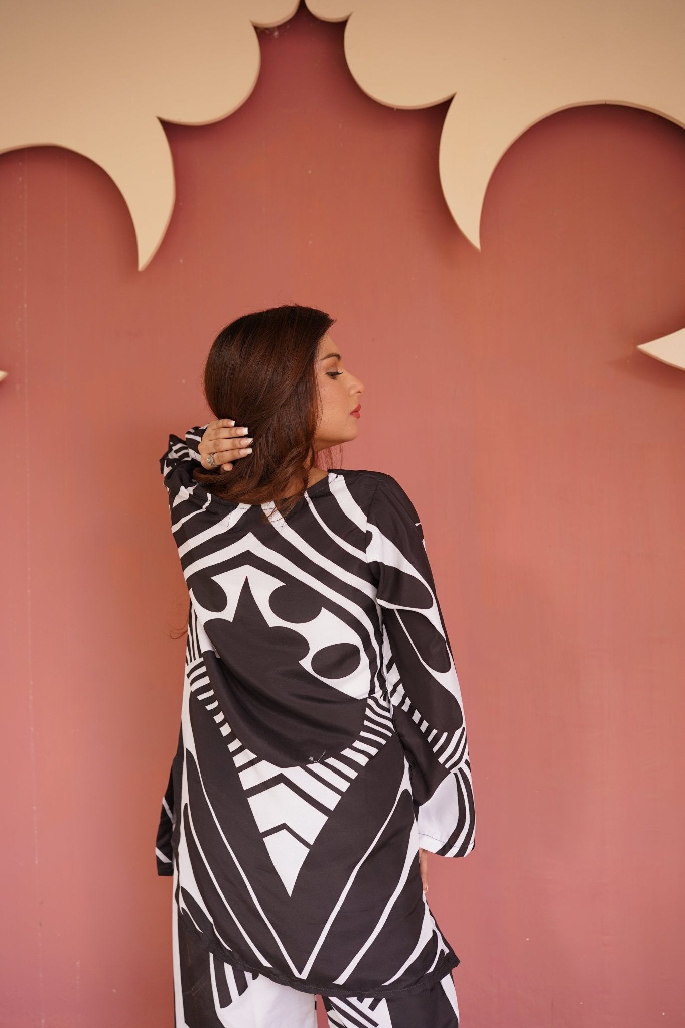 Black Printed Coord - Set - Toronto Yarn