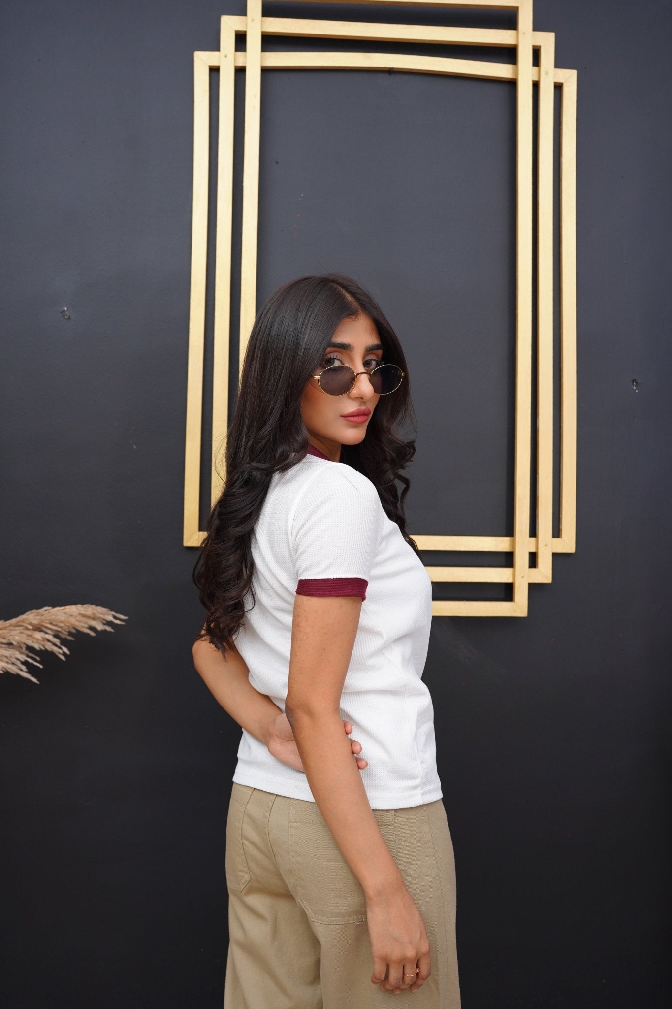 White Knitted Polo - Toronto Yarn