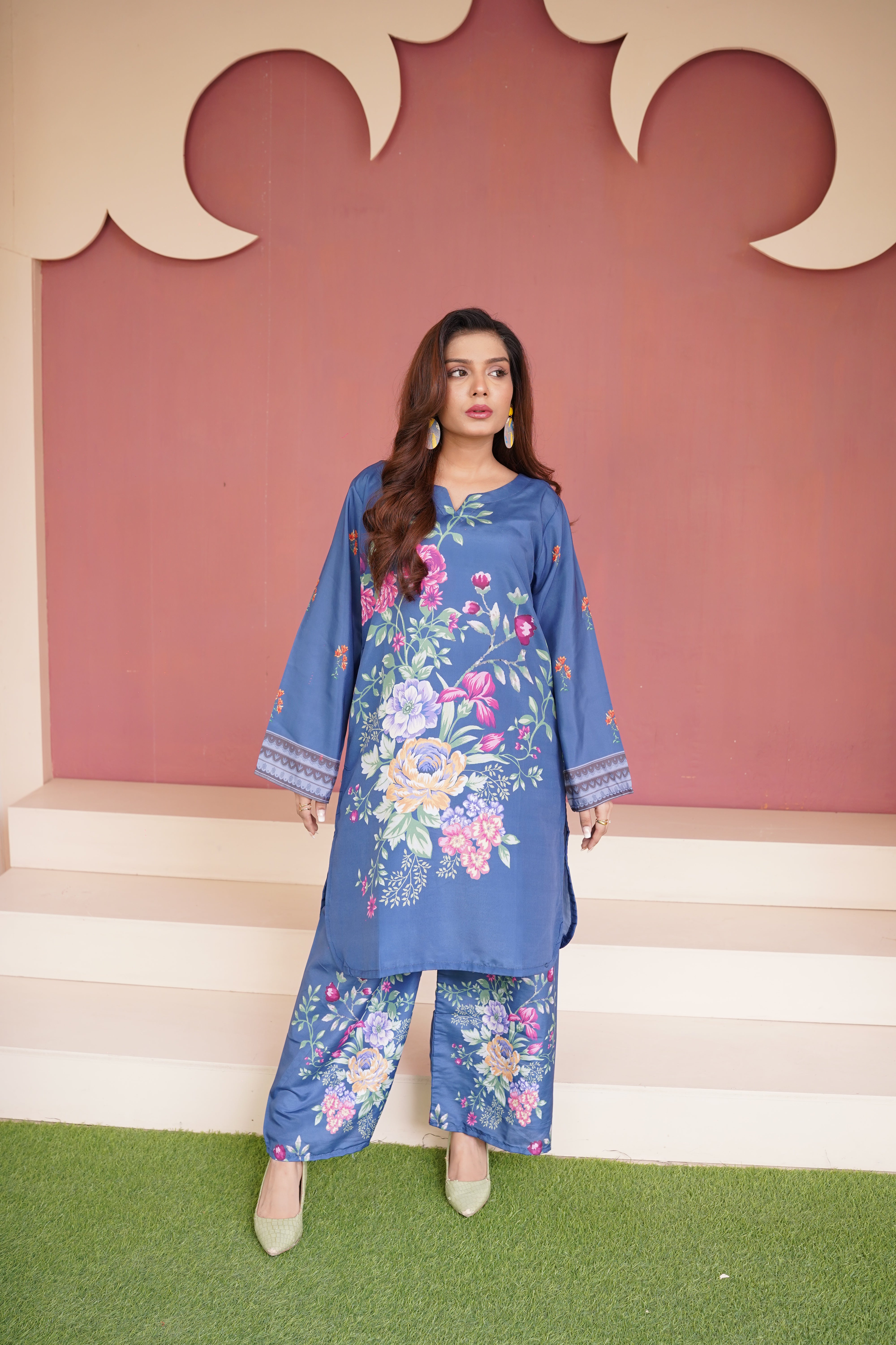 Blue Printed Coord-Set