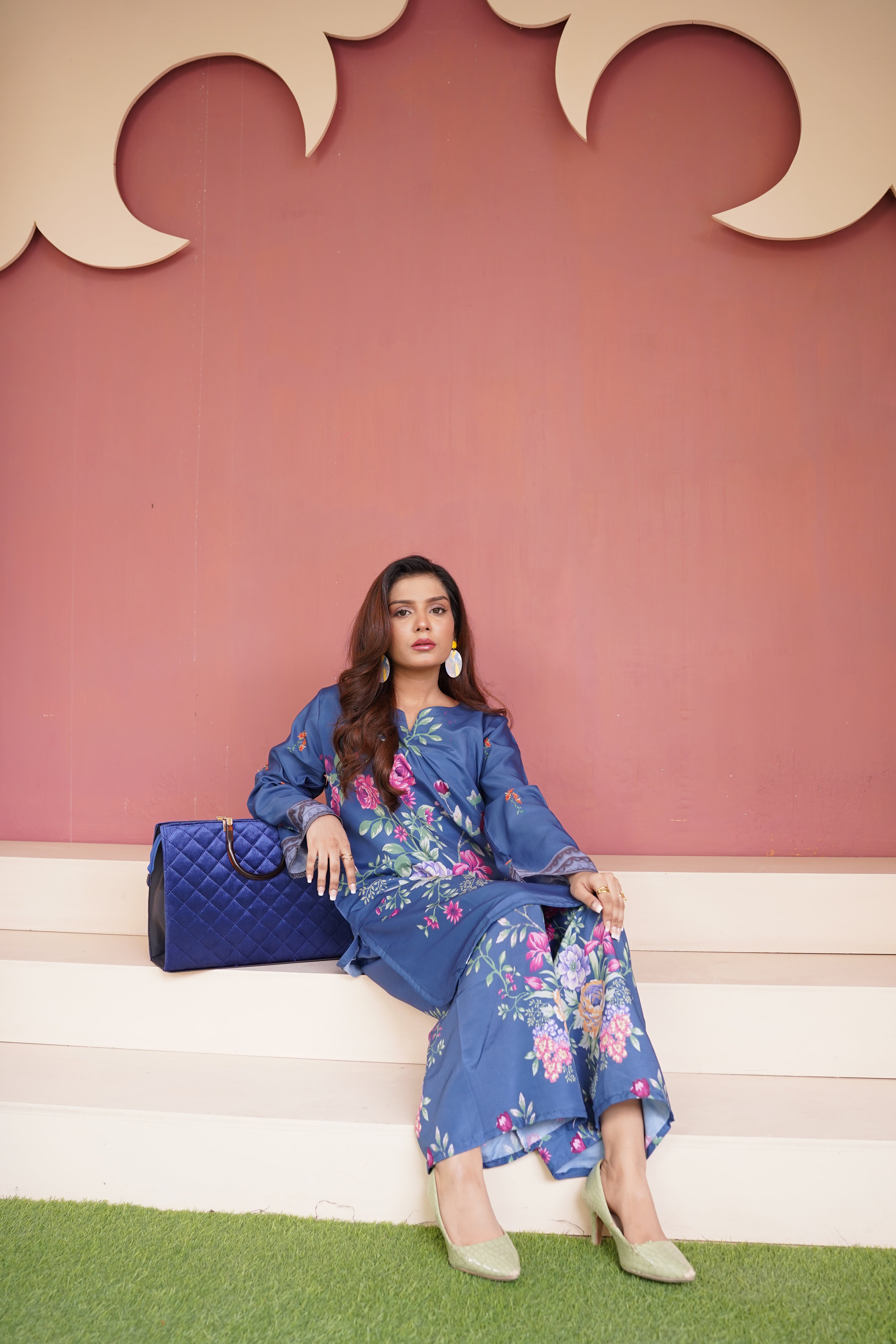 Blue Printed Coord-Set