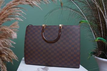 Black & Brown Checkered Pattern Tote Bag - Toronto Yarn