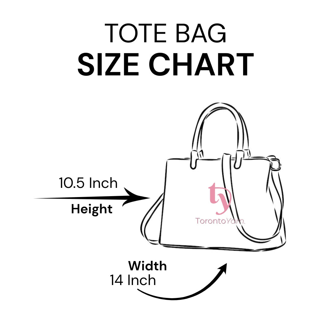 Black Checkered Tote Bag - Toronto Yarn