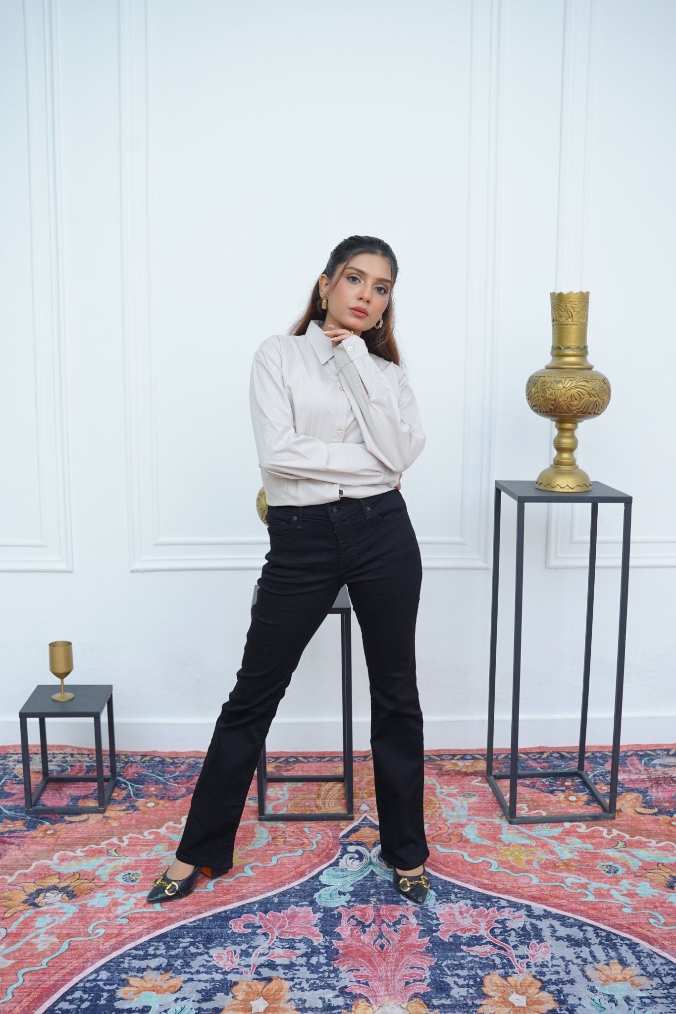 Black Flare Jeans - Toronto Yarn