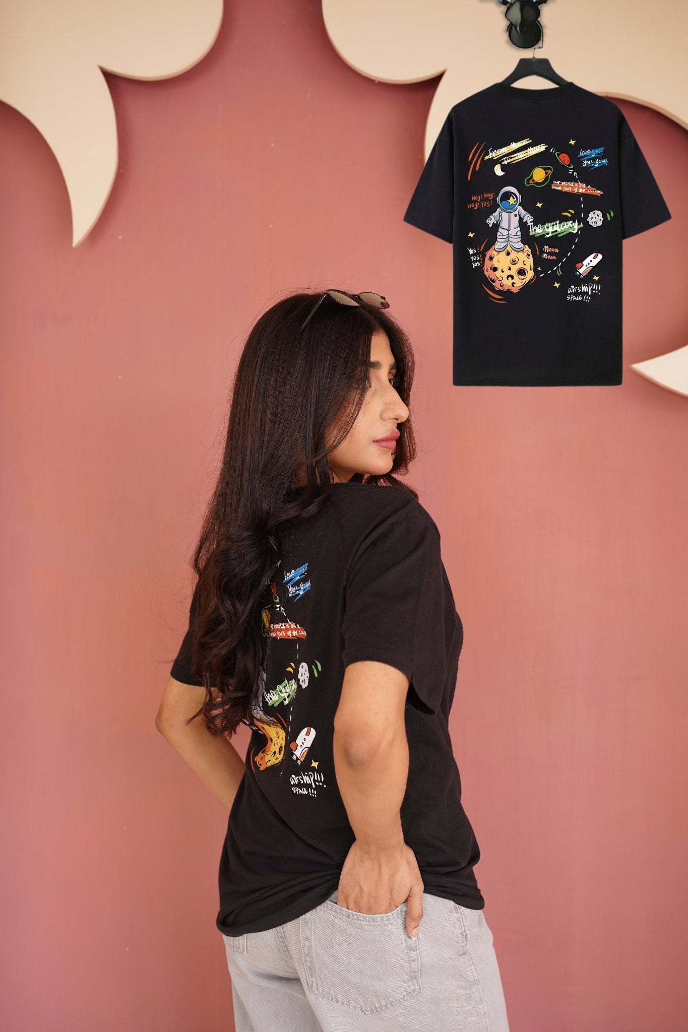 Black Graphic Printed T-Shirt