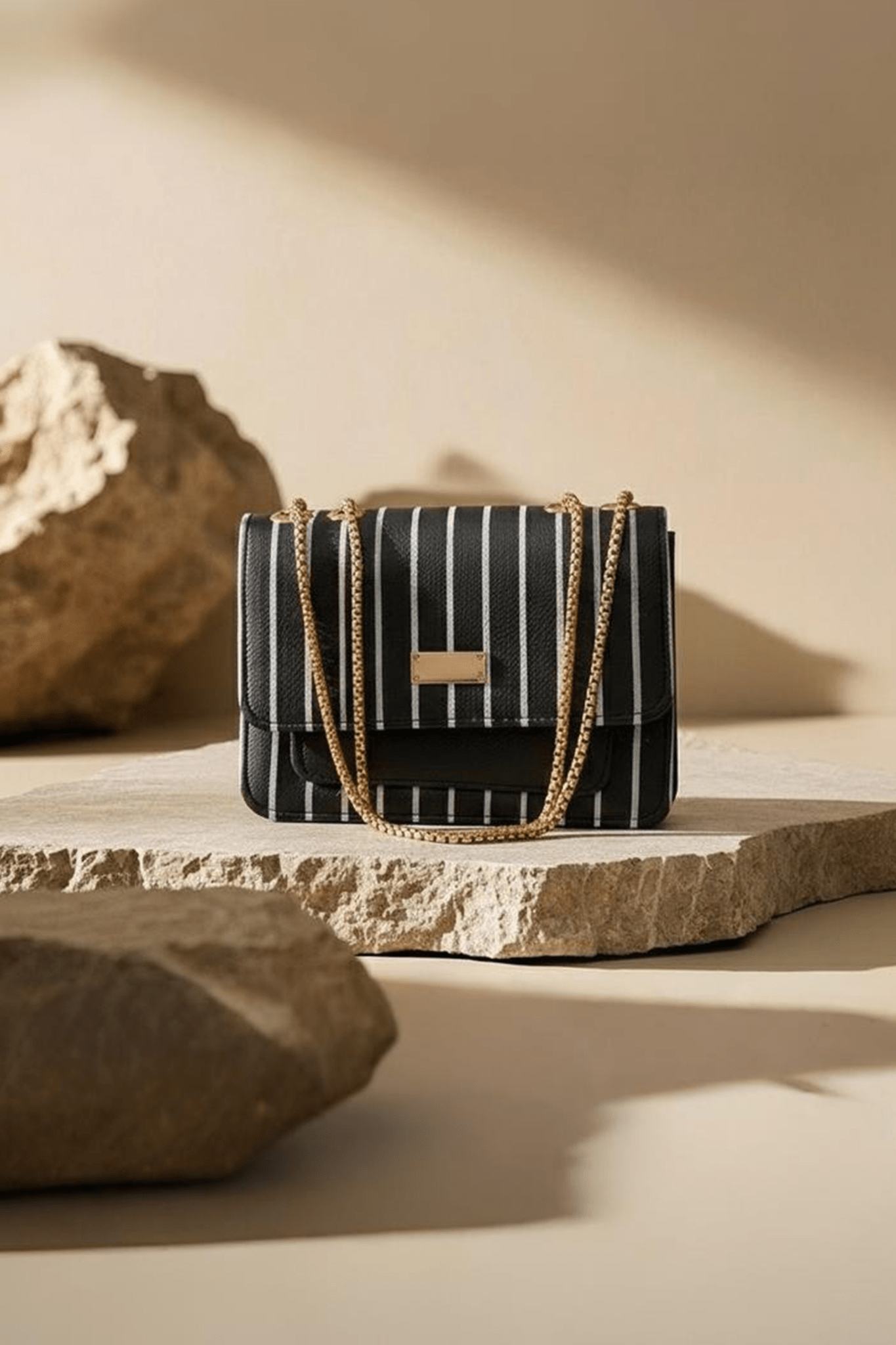 Black Lining Handbag - Toronto Yarn