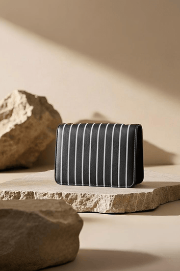 Black Lining Handbag - Toronto Yarn