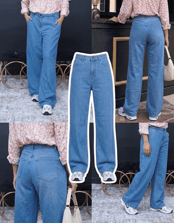 Classic Blue Baggy Jeans - Toronto Yarn