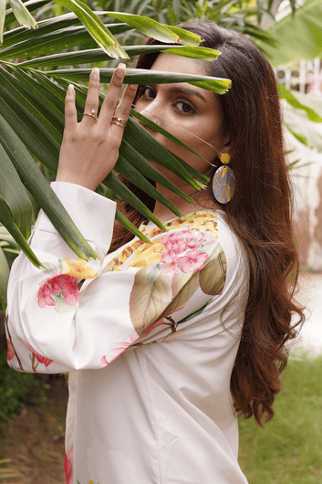 Cream Printed Coord - Set - Toronto Yarn