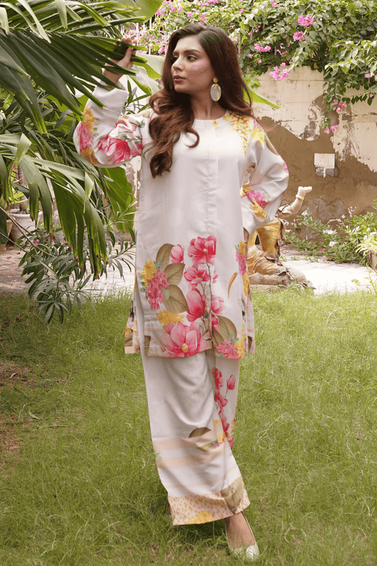 Cream Printed Coord - Set - Toronto Yarn