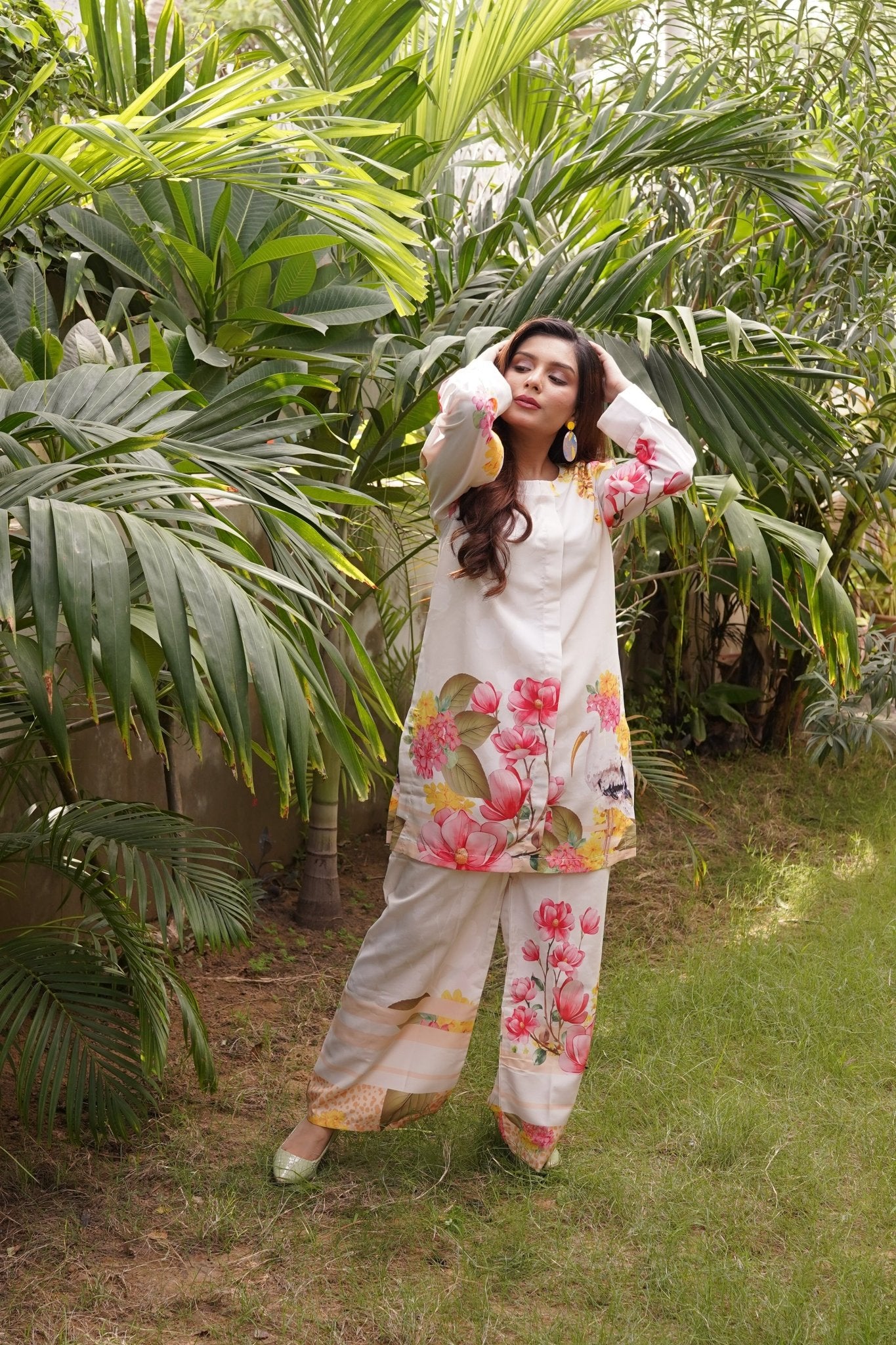 Cream Printed Coord - Set - Toronto Yarn