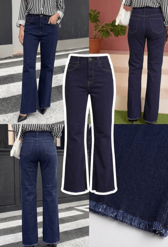 Dark Blue BootCut Jeans - Toronto Yarn