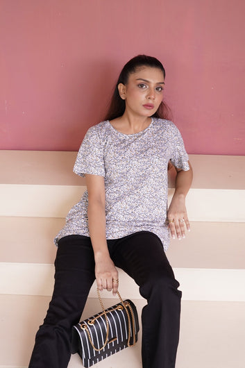 Floral Printed T-Shirt - Toronto Yarn