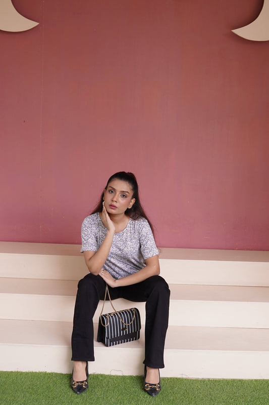 Floral Printed T-Shirt - Toronto Yarn