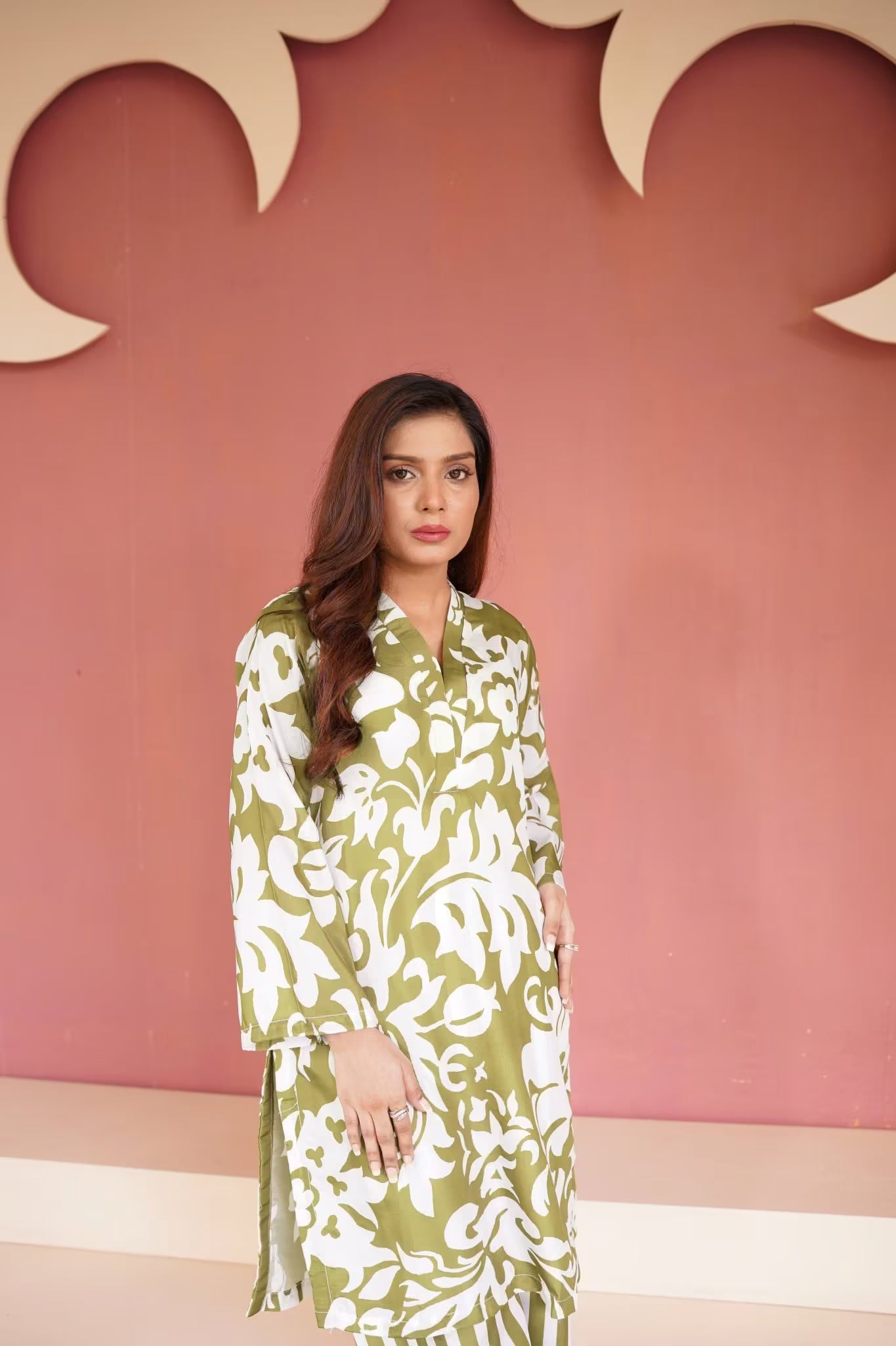 Green Printed Coord - Set - Toronto Yarn