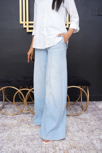 Ice Blue Baggy Jeans - Toronto Yarn