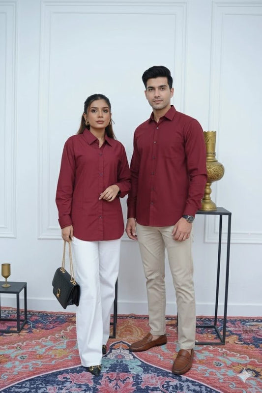 Maroon Shirt - Toronto Yarn