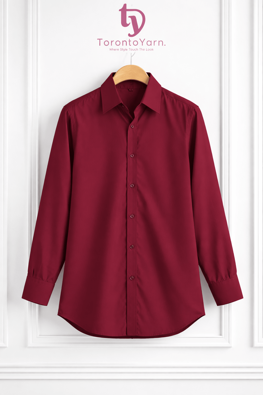 Maroon Shirt - Toronto Yarn