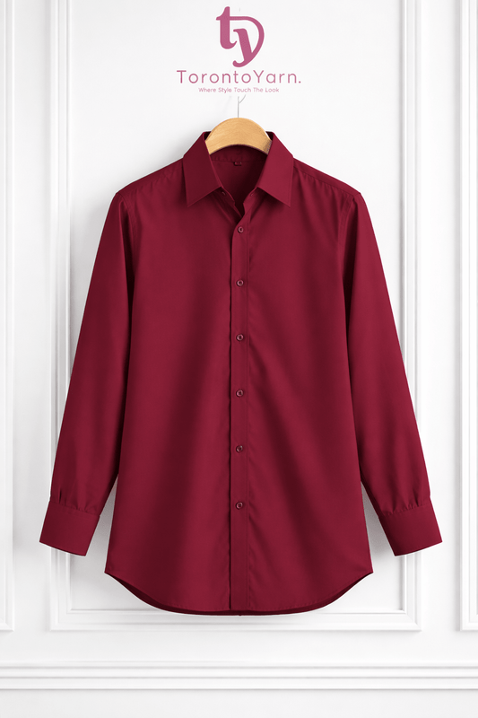 Maroon Shirt - Toronto Yarn
