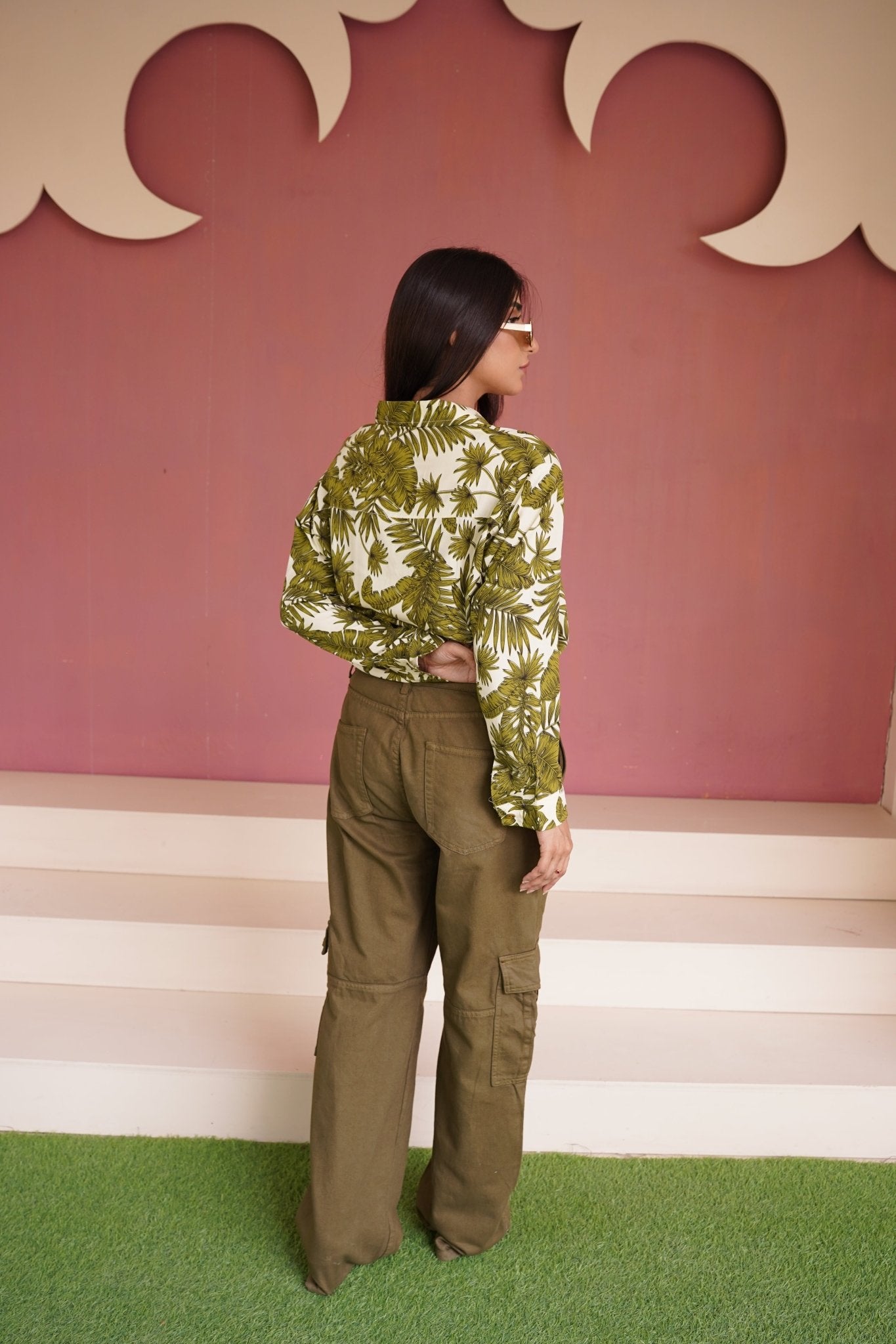 Olive Green Cargo Jeans - Toronto Yarn