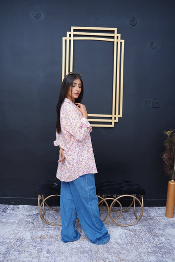 Pink Printed Shirt - Toronto Yarn