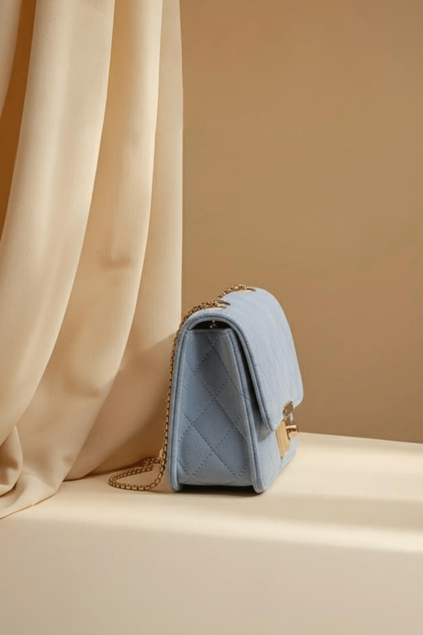 Sky Blue Velvet Handbag - Toronto Yarn