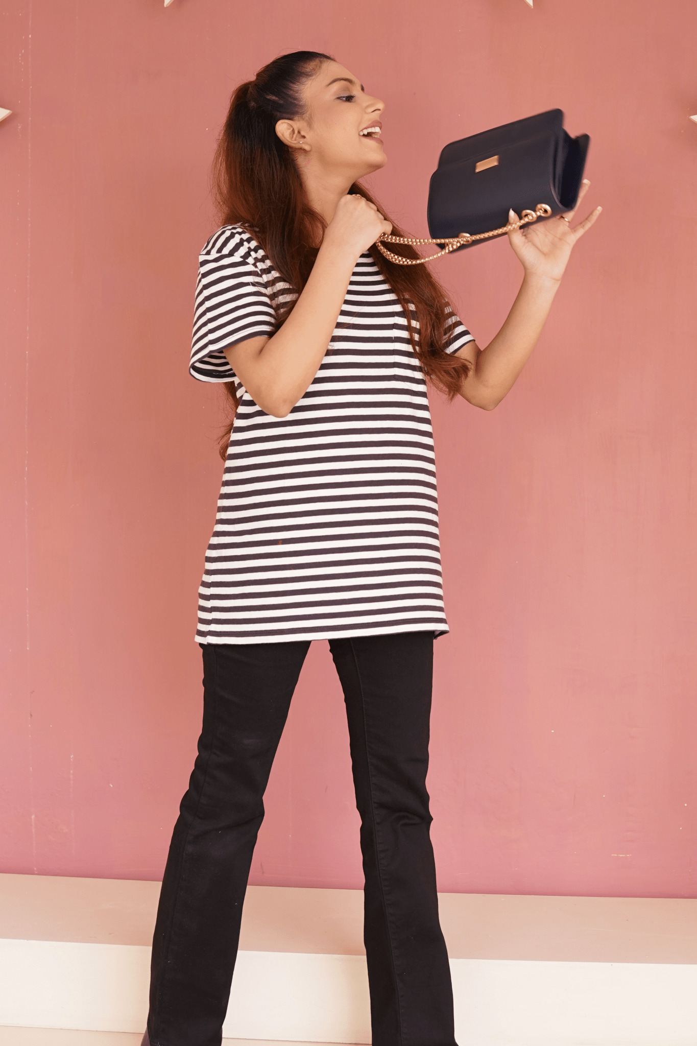 Stripped Roundneck T-Shirt - Toronto Yarn