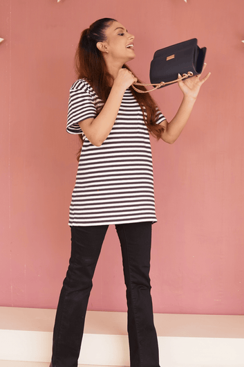 Stripped Roundneck T-Shirt - Toronto Yarn