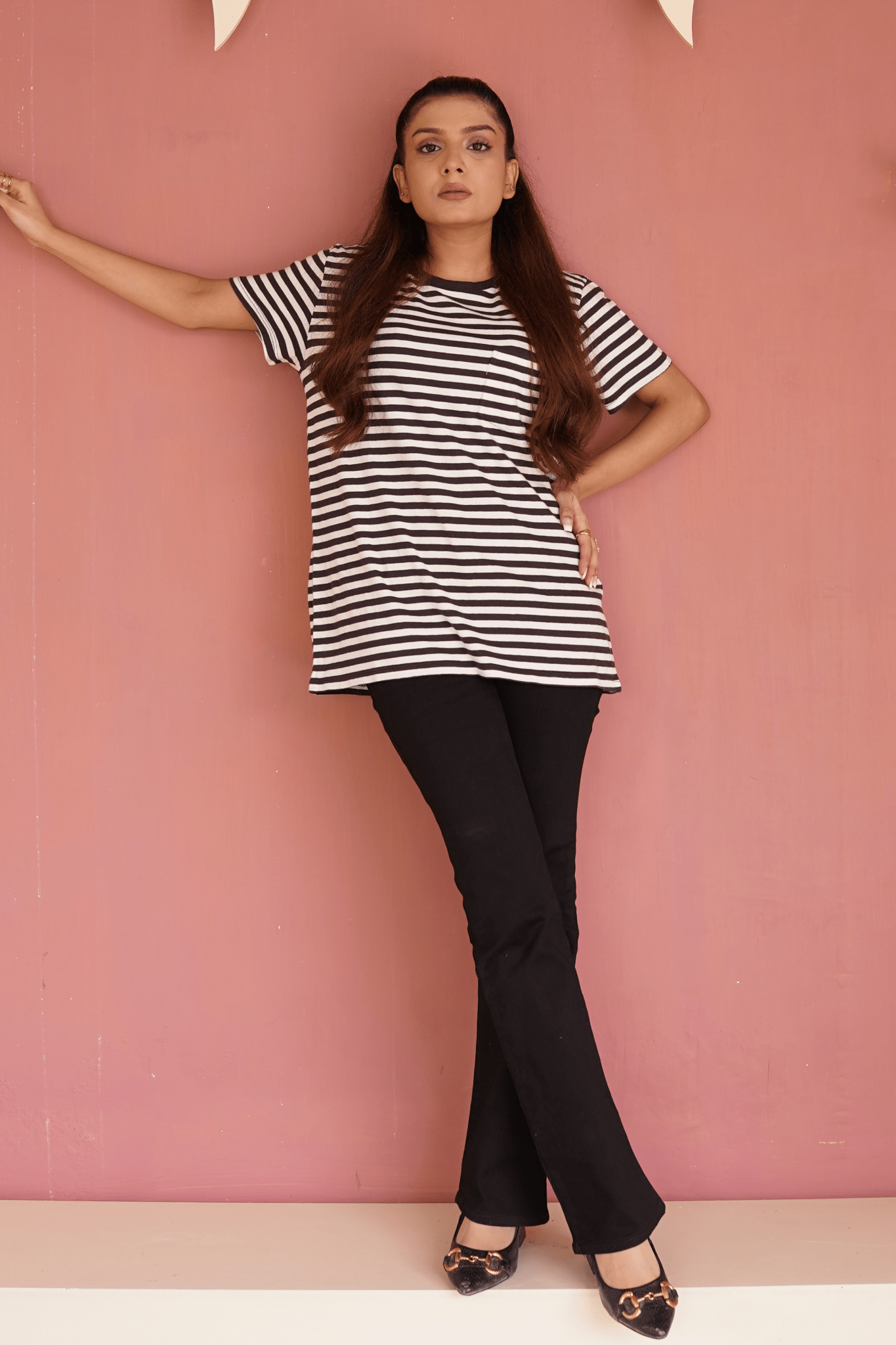 Stripped Roundneck T-Shirt - Toronto Yarn