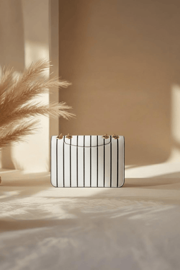 White Lining Handbag - Toronto Yarn