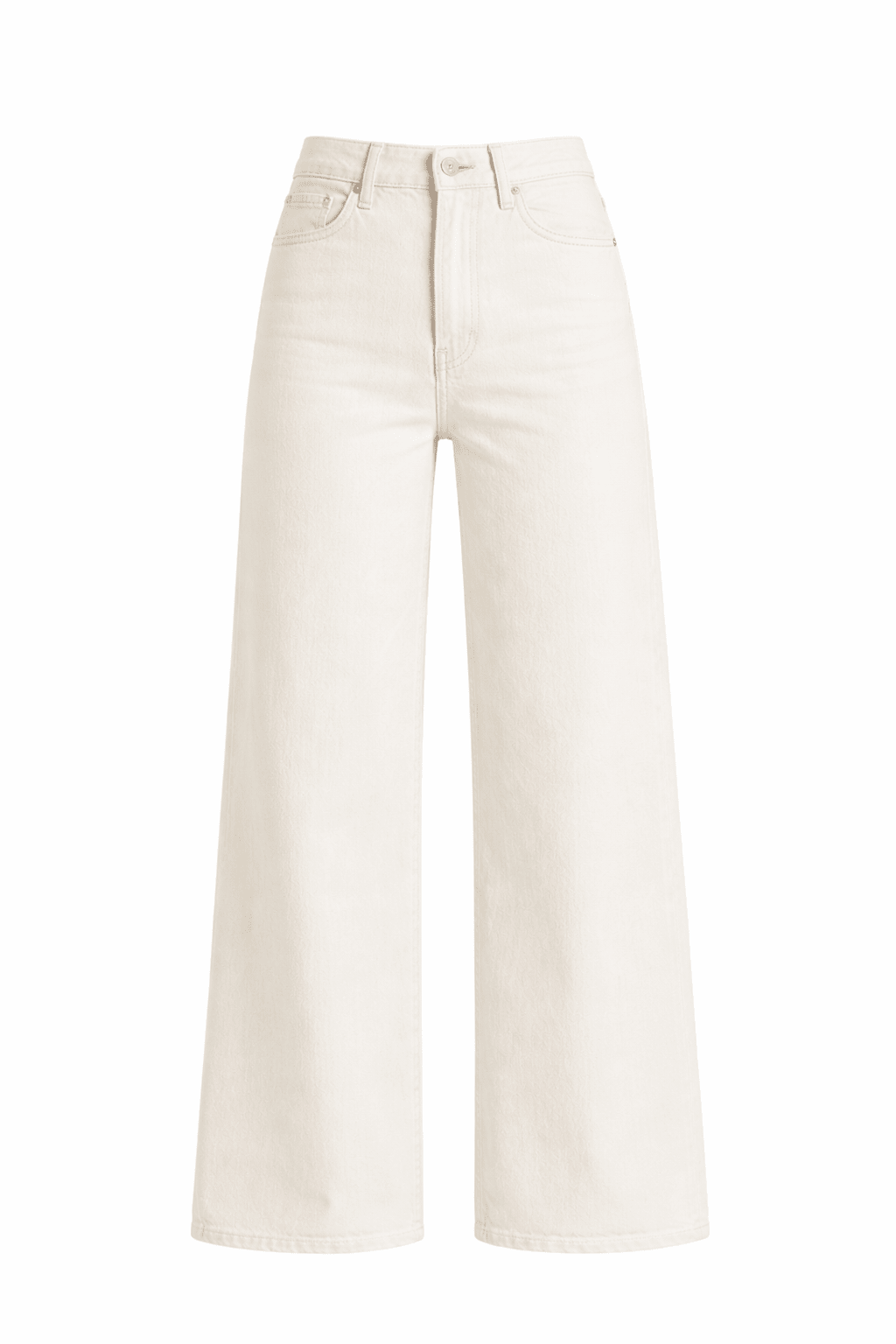 White Wide Leg Jeans - Toronto Yarn
